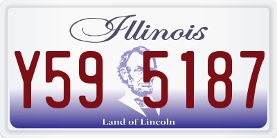 IL license plate Y595187
