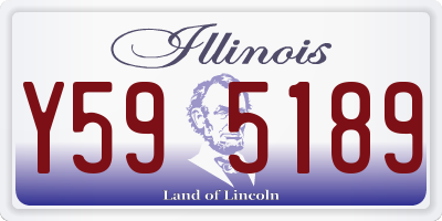 IL license plate Y595189
