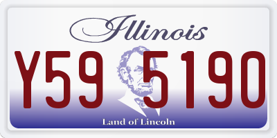 IL license plate Y595190