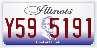 IL license plate Y595191