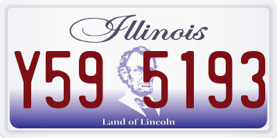 IL license plate Y595193