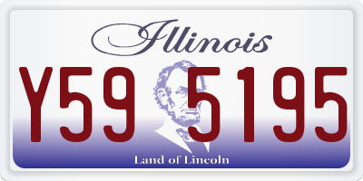 IL license plate Y595195