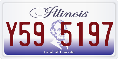IL license plate Y595197