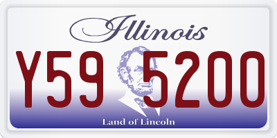 IL license plate Y595200