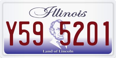 IL license plate Y595201