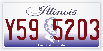 IL license plate Y595203