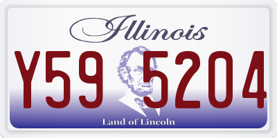 IL license plate Y595204