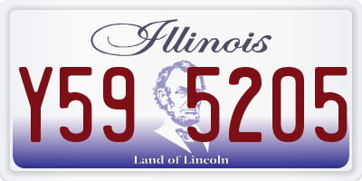 IL license plate Y595205