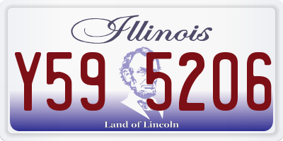 IL license plate Y595206