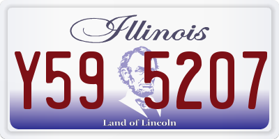 IL license plate Y595207