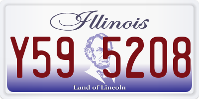 IL license plate Y595208