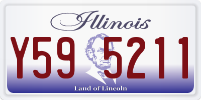 IL license plate Y595211