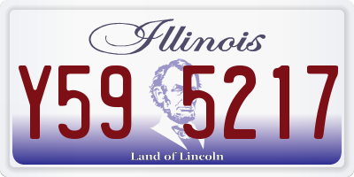 IL license plate Y595217