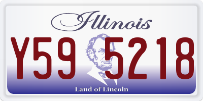 IL license plate Y595218