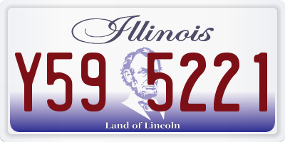 IL license plate Y595221