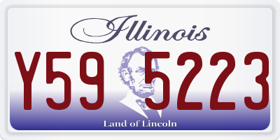 IL license plate Y595223
