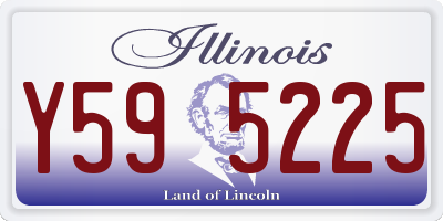 IL license plate Y595225