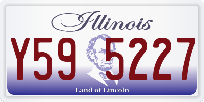 IL license plate Y595227