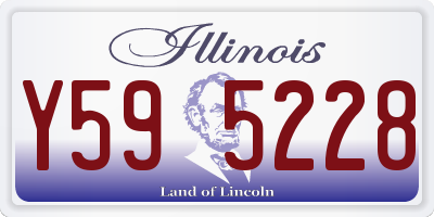 IL license plate Y595228