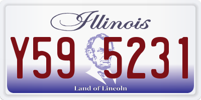 IL license plate Y595231