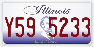 IL license plate Y595233