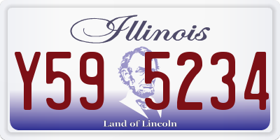 IL license plate Y595234