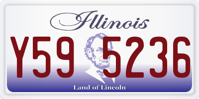 IL license plate Y595236