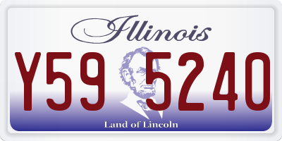 IL license plate Y595240