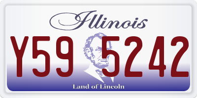 IL license plate Y595242