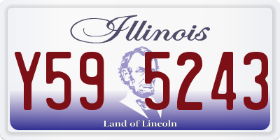 IL license plate Y595243