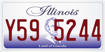 IL license plate Y595244