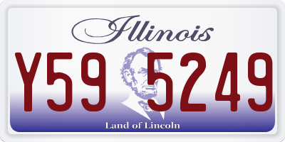 IL license plate Y595249