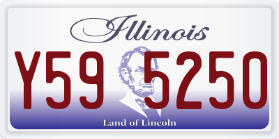 IL license plate Y595250