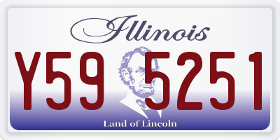 IL license plate Y595251