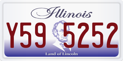 IL license plate Y595252