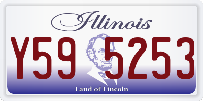 IL license plate Y595253