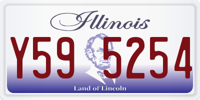 IL license plate Y595254