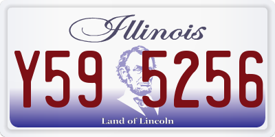 IL license plate Y595256