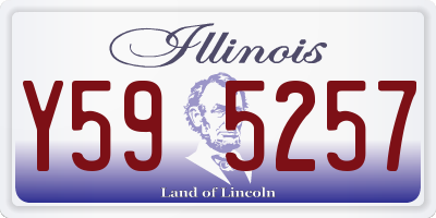 IL license plate Y595257