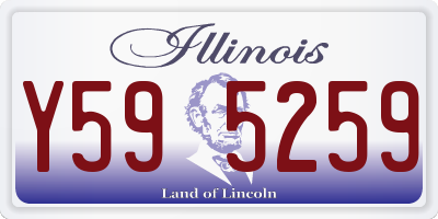 IL license plate Y595259