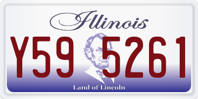 IL license plate Y595261