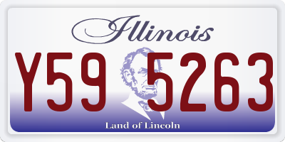 IL license plate Y595263