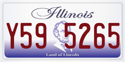 IL license plate Y595265