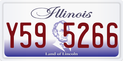 IL license plate Y595266