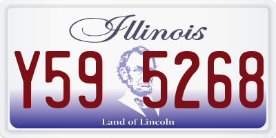 IL license plate Y595268