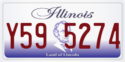IL license plate Y595274