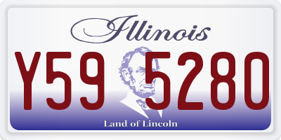 IL license plate Y595280