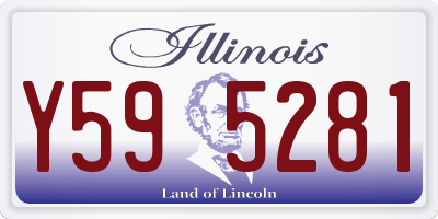 IL license plate Y595281
