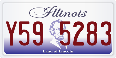 IL license plate Y595283