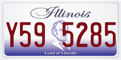 IL license plate Y595285